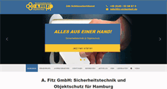 Desktop Screenshot of fitz-sicherheit.de