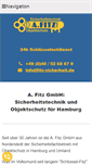 Mobile Screenshot of fitz-sicherheit.de